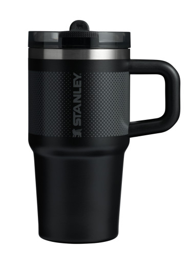 detail Termo hrnček Stanley The Quencher/Cup Protour Flip Straw Tumbler 600 ml/20 oz Black Fade