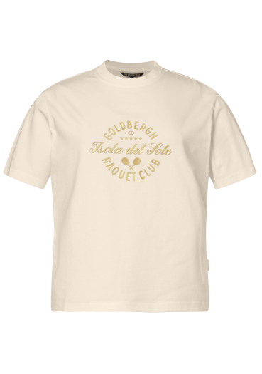 detail Dámske tričko Goldbergh Aurelia Short Sleeve Top Champagne