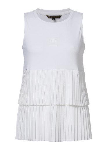 detail Dámsky top Goldbergh Bellavita Sleeveless Top White