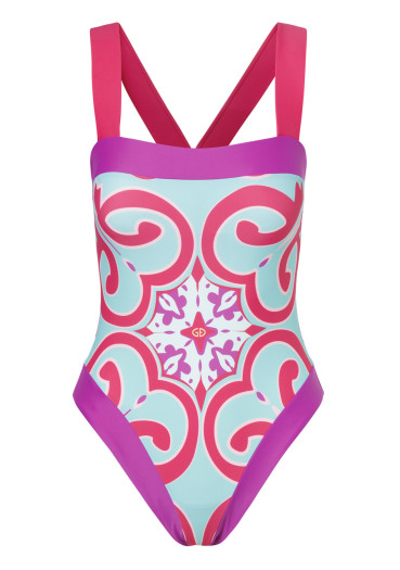 detail Dámske plavky Goldbergh Costella Bathing Suit Turchese