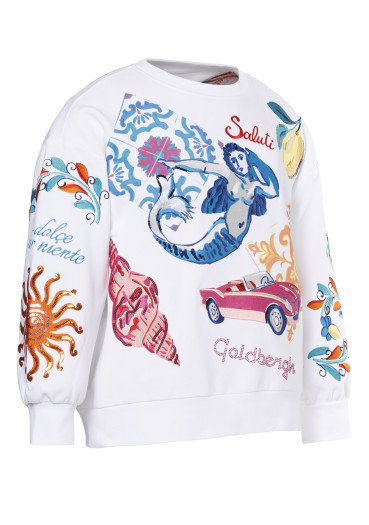 detail Dámska mikina Goldbergh Seraphina Sweater White