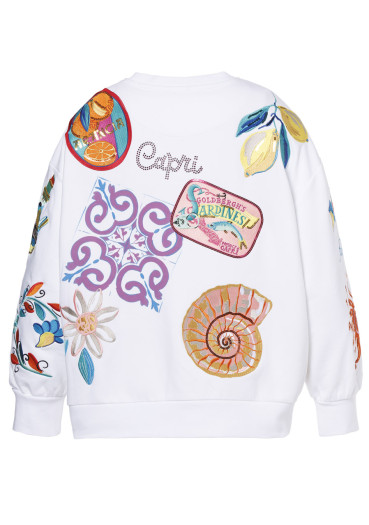 detail Dámska mikina Goldbergh Seraphina Sweater White