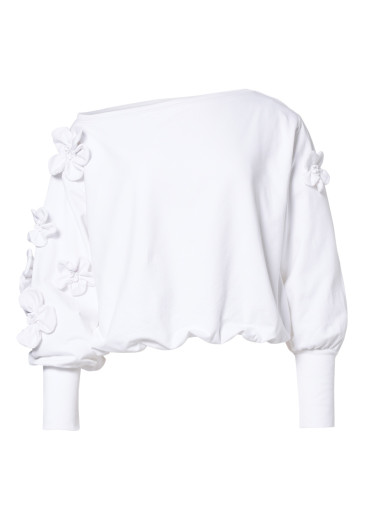 detail Dámska mikina Goldbergh Fiorenzo Sweater White