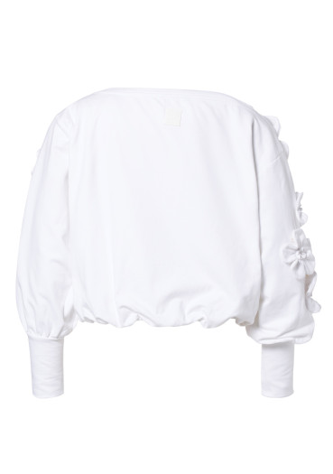 detail Dámska mikina Goldbergh Fiorenzo Sweater White