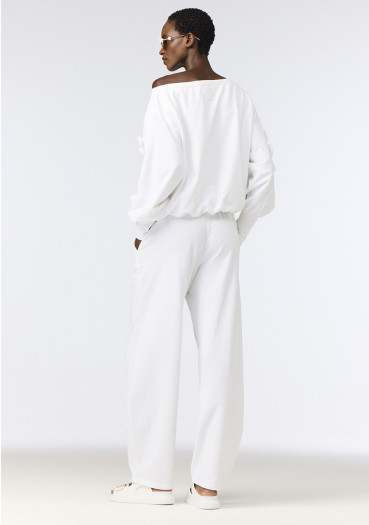 detail Dámska mikina Goldbergh Fiorenzo Sweater White