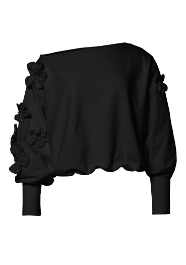 detail Dámska mikina Goldbergh Fiorenzo Sweater Black