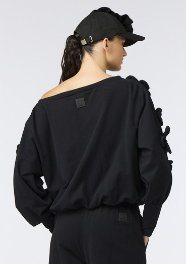 detail Dámska mikina Goldbergh Fiorenzo Sweater Black