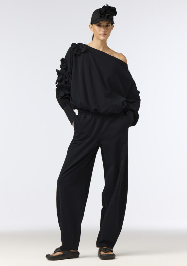 detail Dámska mikina Goldbergh Fiorenzo Sweater Black