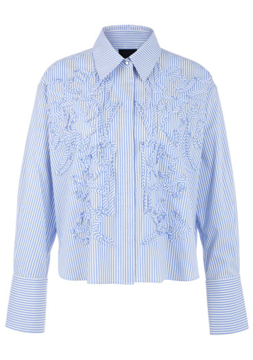 detail Dámska košeľa Marc Cain AC 51.27 W59 Blouse Magical Blue 319