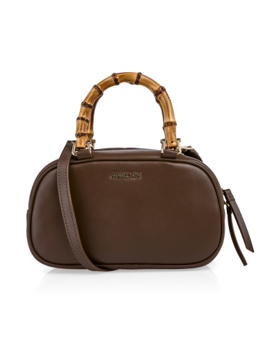 detail Marc Cain AC TJ.03 L31 Satchel Bag, Dark Wood 699