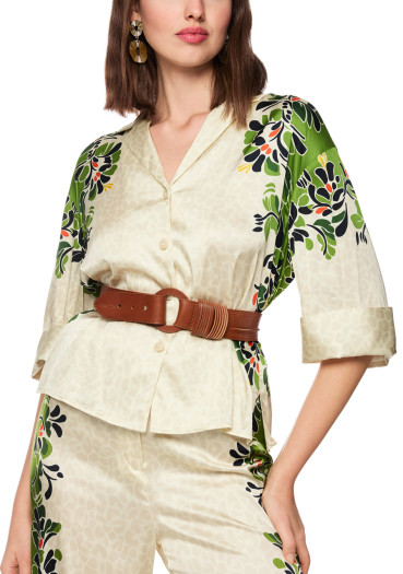 detail Dámska blúzka Marc Cain AC 51.37 W42 Blouse Bright Ecru 112