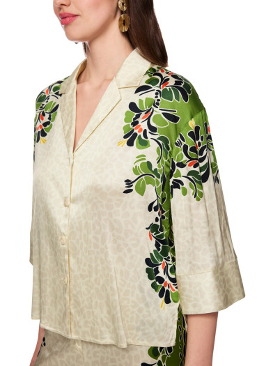 detail Dámska blúzka Marc Cain AC 51.37 W42 Blouse Bright Ecru 112