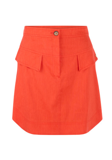 detail Dámska sukňa Marc Cain AC 71.31 W70 Skirt Bright Tomato 223