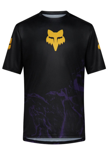 detail Pánsky cyklistický dres Fox Ranger Ss Jersey Img Print Plum