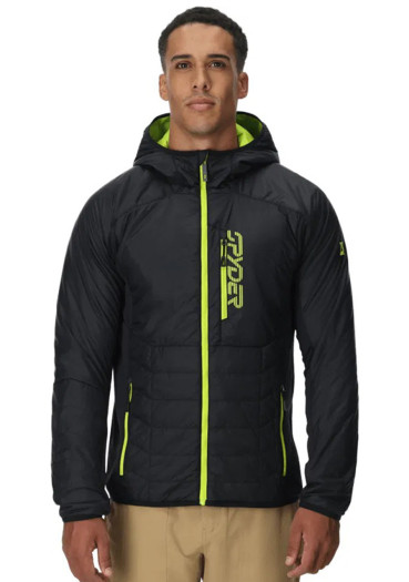 detail Pánska bunda Spyder Glissade Hybrid Hooded Jacket Black