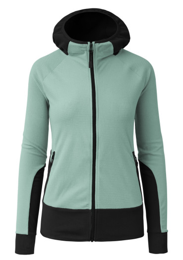 detail Dámska mikina Martini Highventure ML Hooded Jacket W Ibiza Blue/Black 530/110