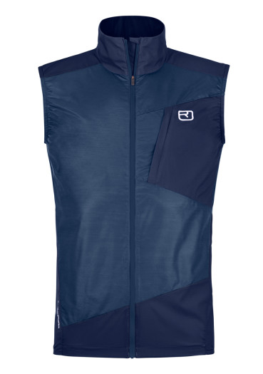 detail Pánska vesta Ortovox Trace Windbreaker Vest M Blue Nunatak