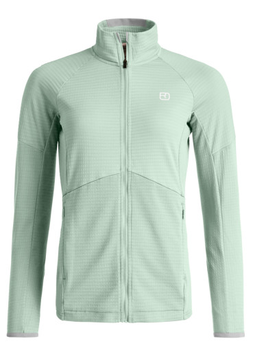 detail Dámska mikina Ortovox Fleece Light Grid Jacket W Green Acid