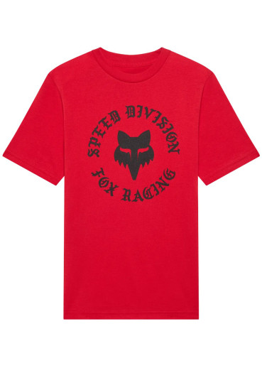 detail Detské tričko Fox Yth Badge Ss Tee Tibetan Red