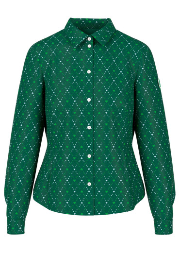 detail Dámska košeľa Marc Cain AS 51.17 J42 Blouse Dark Jade Green 556