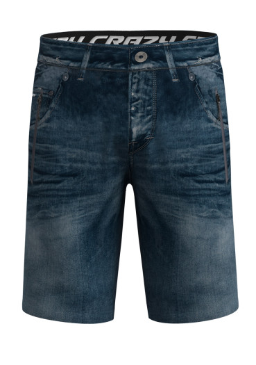 detail Pánske kraťasy Crazy Short Super Man Print Dark Jeans