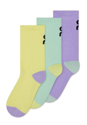 detail Ponožky pre deti On Running Logo Sock High 3P Kids, Bloom/Creek