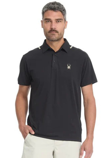 detail Pánske tričko Spyder Pinnacle Ss Polo Black