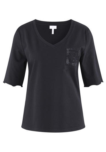 detail Dámske tričko Sportalm Idufix 250405 Black (59)