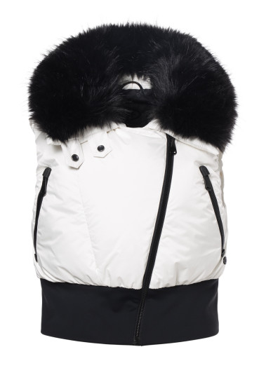 detail Dámska vesta Goldbergh Reiya Bodywarmer Faux Border Snow White