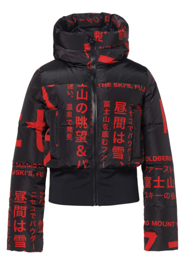 detail Dámska bunda Goldbergh Gaito Ski Jacket Street Signs Black/Red