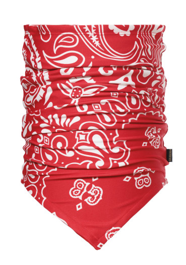 detail Dámsky nákrčník Goldbergh Kizuna Neckwarmer Bandana Paisley Flame