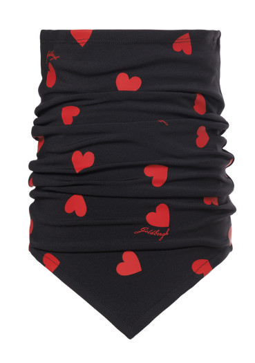 detail Dámsky nákrčník Goldbergh Kouki Neckwarmer Black/Flame