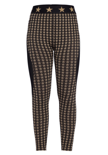 detail Dámske legíny Goldbergh Celeste Baselayer Pants Black/Gold