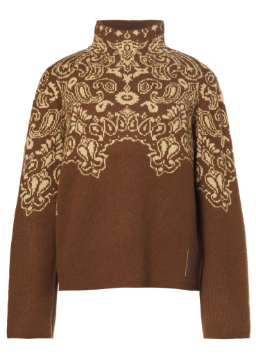 detail Dámsky sveter Goldbergh Anshin Sweater Deep Mocha