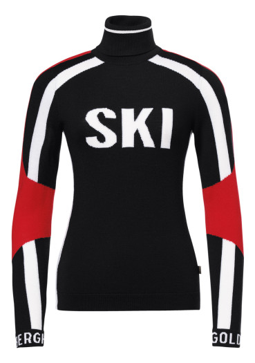 detail Dámsky sveter Goldbergh Sport Sweater Black