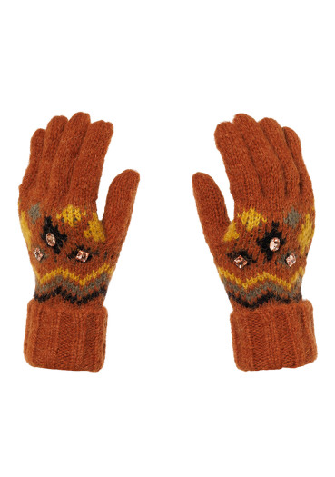 detail Damske rukavice Goldbergh Moriko Gloves Deep Mocha