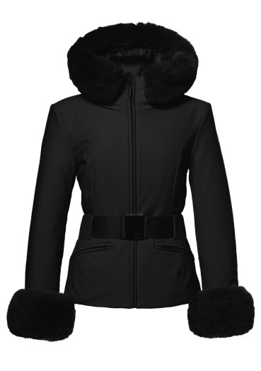 detail Dámska bunda Goldbergh Prezioso Ski Jacket Faux Border Black