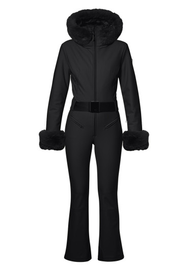 detail Dámska kombinéza Goldbergh Vita Ski Suit Faux Border Black