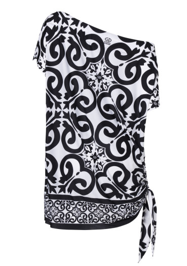 detail Dámske šaty na plavky Goldbergh Rosetta dress Black/White