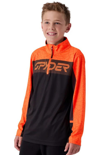 detail Detská funkčná mikina Spyder Jacobs 1/2 Zip Fusion Orange