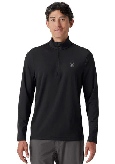 detail Pánska funkčná mikina Spyder Prospect 1/2 Zip Black