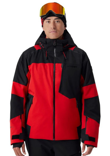 detail Pánska lyžiarska bunda Spyder Leader Jacket Spyder Red