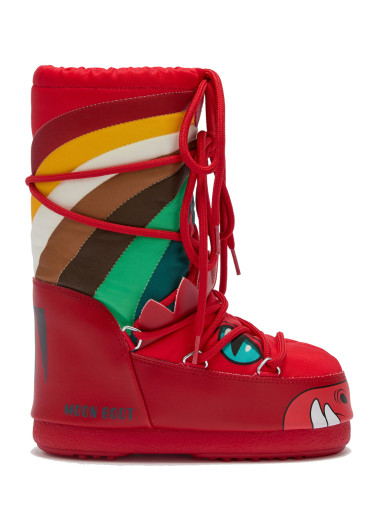 detail Detská obuv Moon Boot Icon Dino, D001 Moon Red/Multicolor