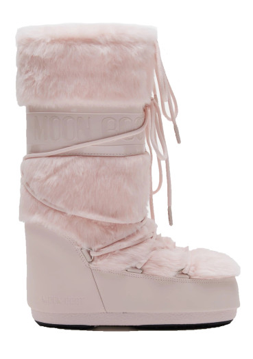 detail Dámske topánky Moon Boot Icon Faux Fur J042 Dusty Pink