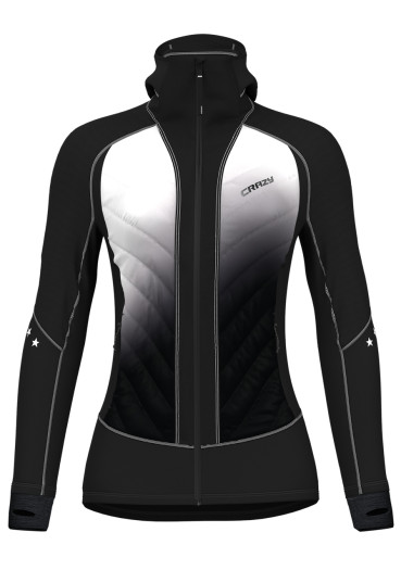 detail Dámska hybridná bunda Crazy Jacket Channel Woman White-Black