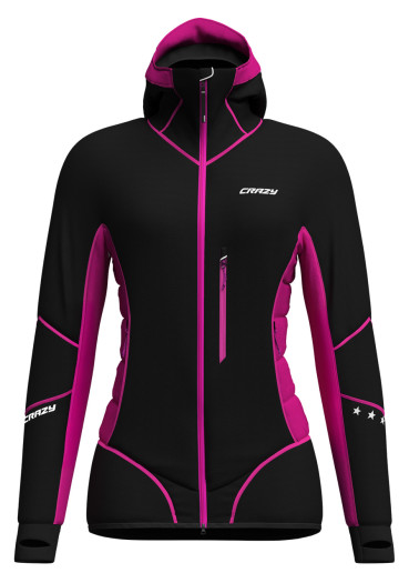 detail Dámska zateplená bunda Crazy Jacket Inspire Woman Pop-Black