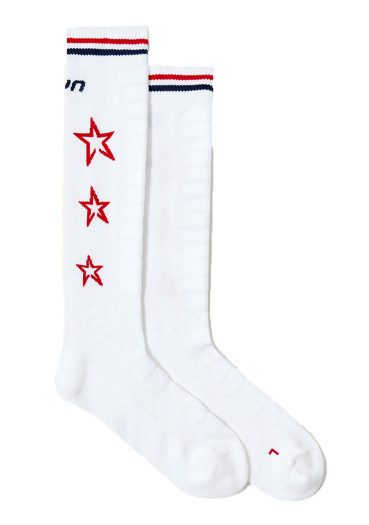 detail Dámske lyžiarske ponožky Perfect Moment UYNxPM Ski Team Sock 1707 Snow White