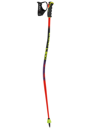 detail Leki WCR Evo Lite GS TR, bright red-violet-neonyellow