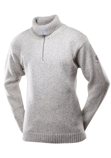 detail Devold Nansen Wool Zip Neck Grey/Melange