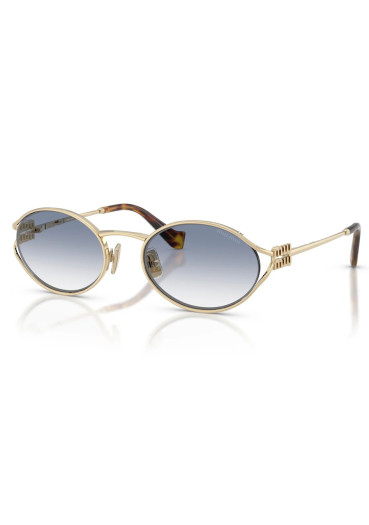 detail Miu Miu 52YS ZVN80O Bledě zlatá/Čiré, gradální, světle modrá